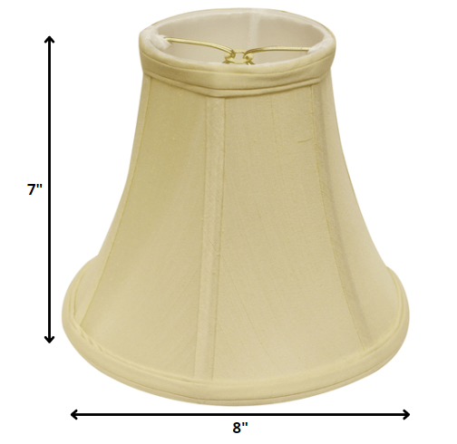 8" Antique White Premium Bell Monay Shantung Lampshade