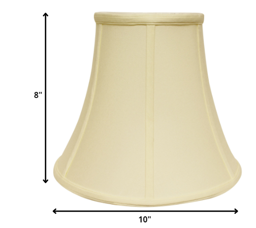10" Ivory Premium Bell No Slub Lampshade