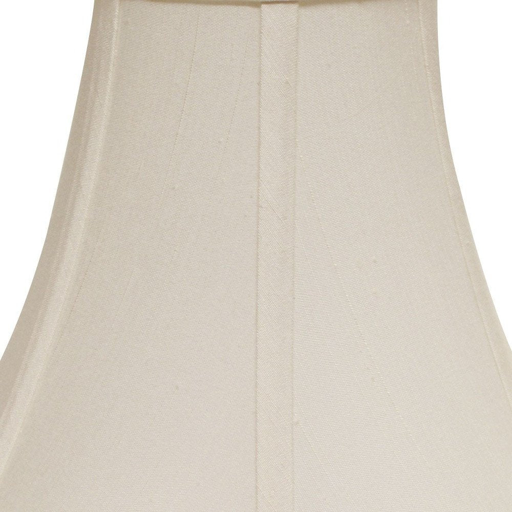 Off White Monay Shantung Silk Bell Lamp Shade