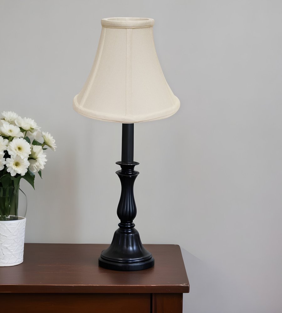 Off White Monay Shantung Silk Bell Lamp Shade