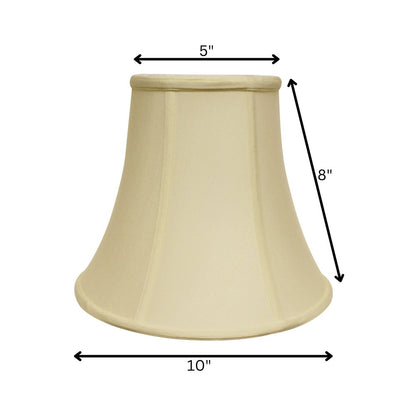 Ivory Monay Shantung Silk Bell Lamp Shade