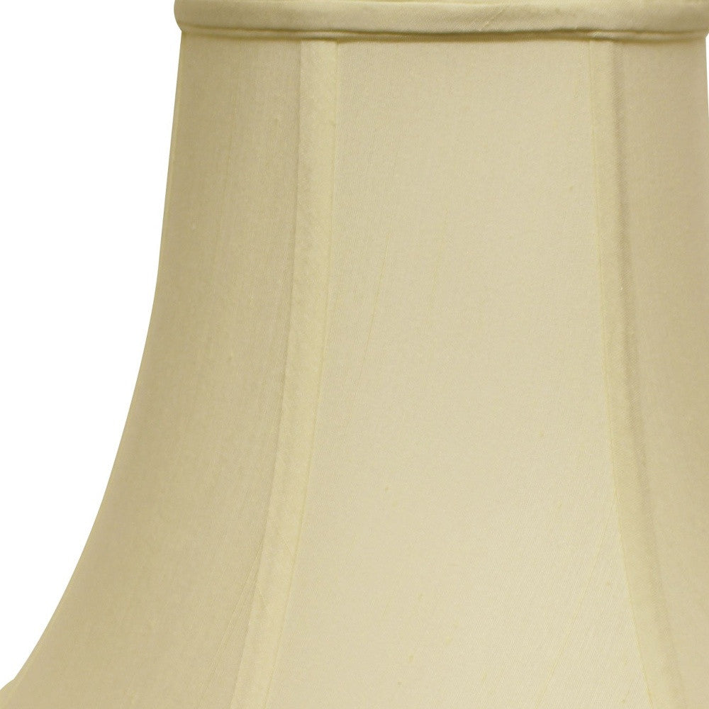 12" Ivory Premium Bell Monay Shantung Lampshade