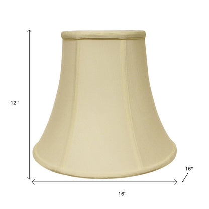 Ivory Monay Shantung Silk Bell Lamp Shade