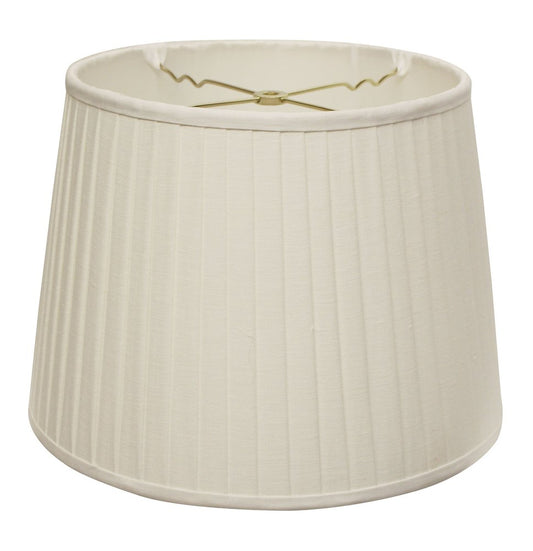 White Linen Pleated Empire Lamp Shade
