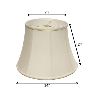 Off White Monay Shantung Silk Bell Lamp Shade