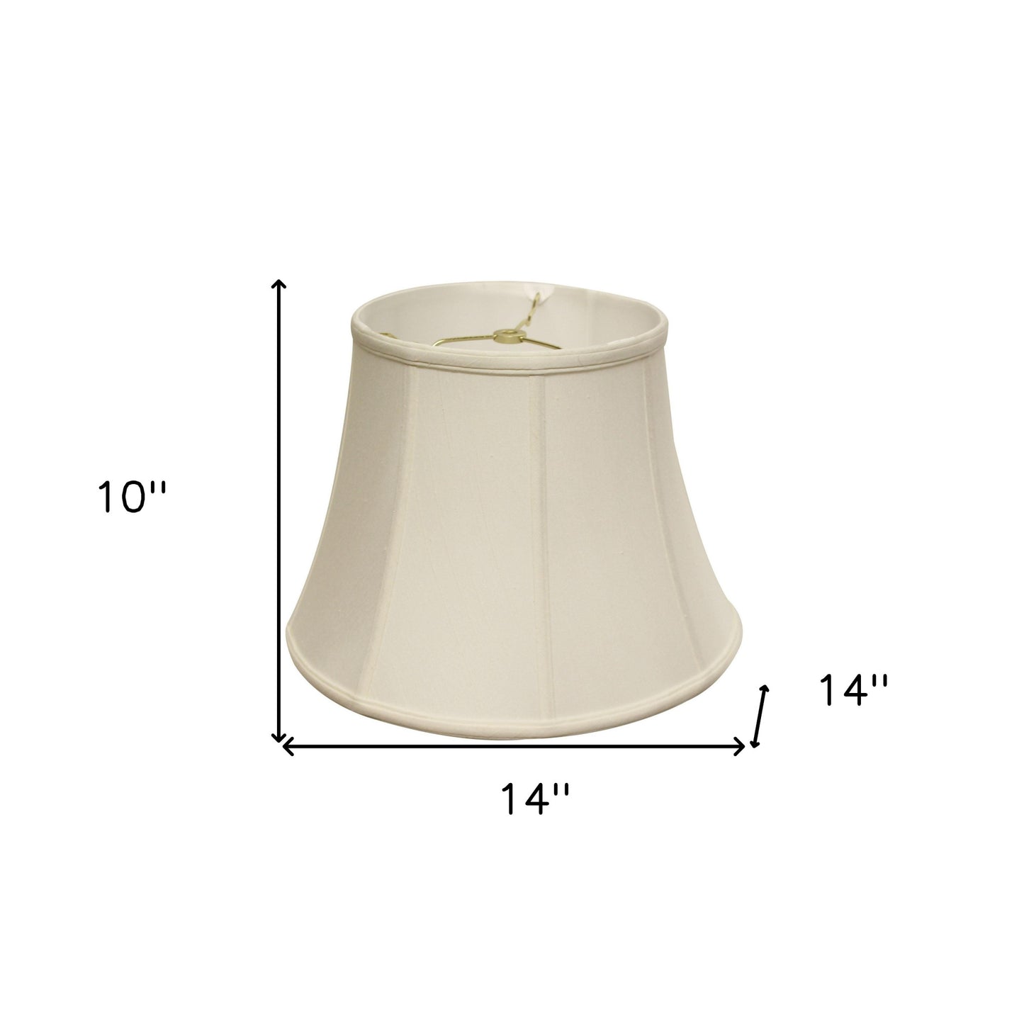 Off White Spider Bell Lamp shade 14 Bottom