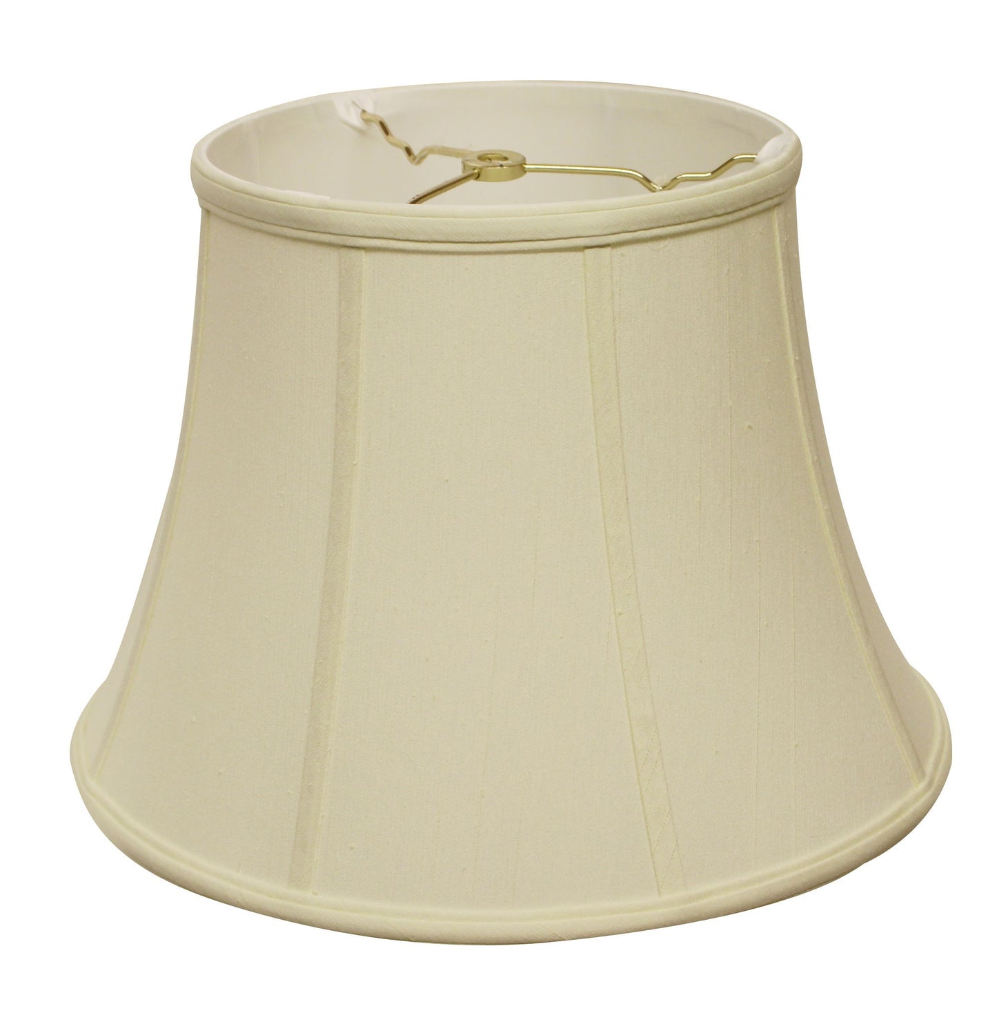 14" Ivory Altered Bell Monay Shantung Lampshade