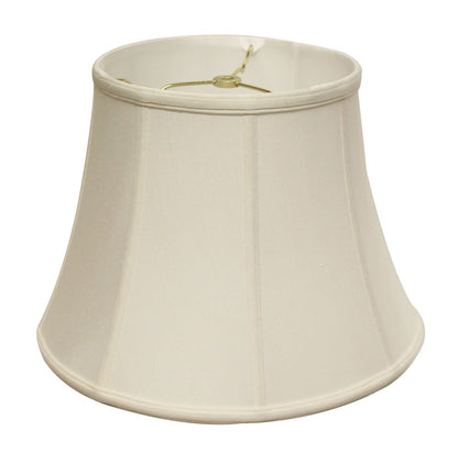 White Monay Shantung Silk Bell Lamp Shade
