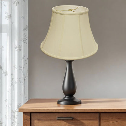 Ivory Monay Shantung Silk Bell Lamp Shade