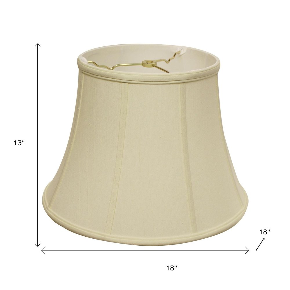 Ivory Monay Shantung Silk Bell Lamp Shade