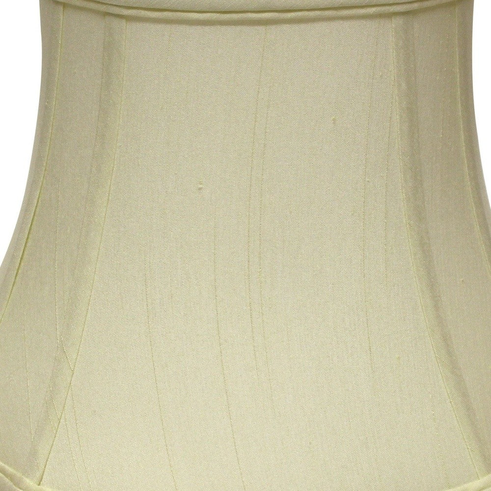 17" Ivory Reversed Oval Monay Shantung Lampshade