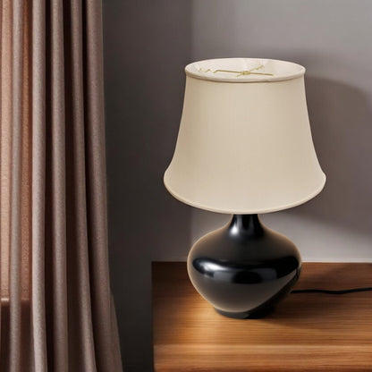 Champagne Pongee Silk Bell Lamp Shade