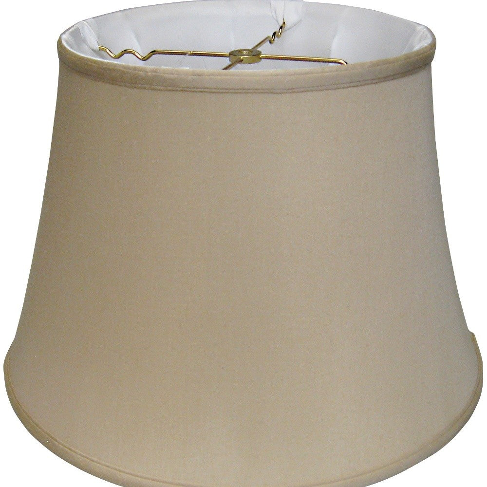 20" Greige Sloped Euro Bell Pongee Shantung Lampshade