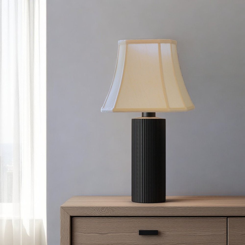 Ivory Monay Shantung Silk Square Lamp Shade