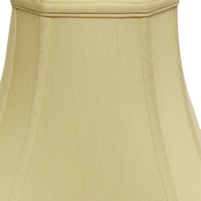Antiqued White Monay Shantung Silk Square Lamp Shade
