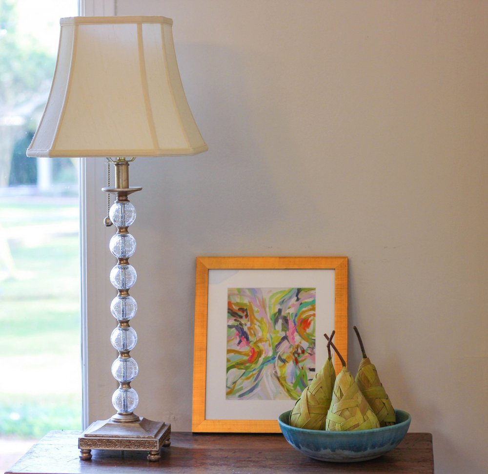 Ivory Monay Shantung Silk Square Lamp Shade