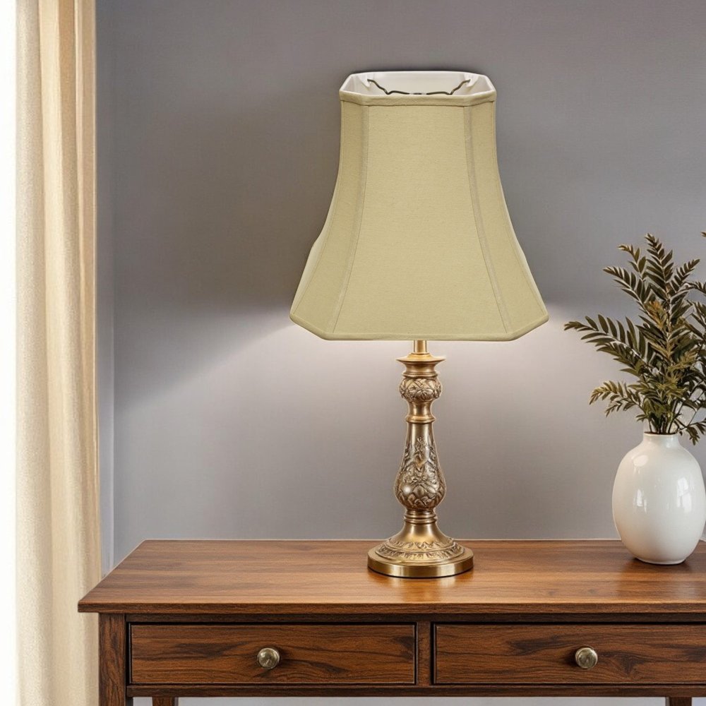 Tan Linen Square Lamp Shade