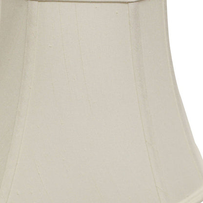 White Monay Shantung Silk Square Lamp Shade