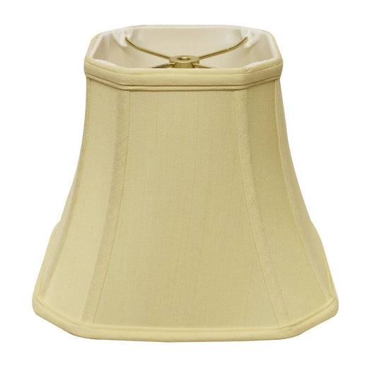 Antiqued White Monay Shantung Silk Square Lamp Shade