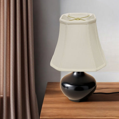 White Monay Shantung Silk Square Lamp Shade