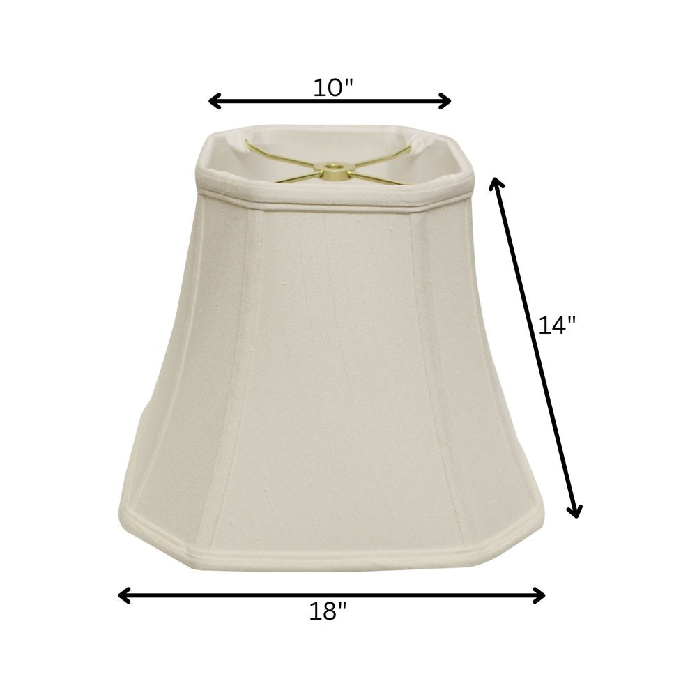 White Monay Shantung Silk Square Lamp Shade