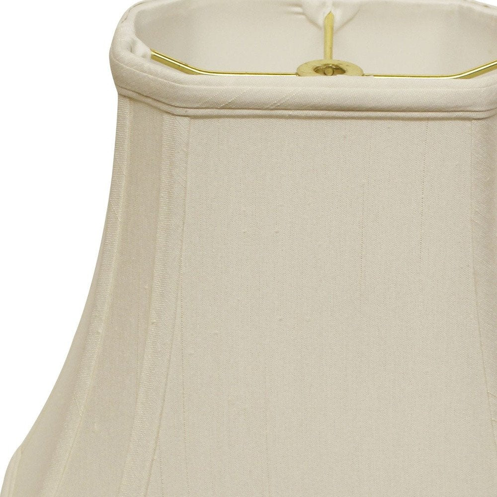 White Monay Shantung Silk Bell Lamp Shade