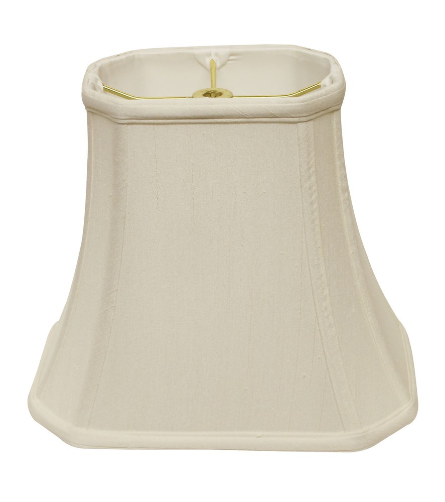White Monay Shantung Silk Bell Lamp Shade