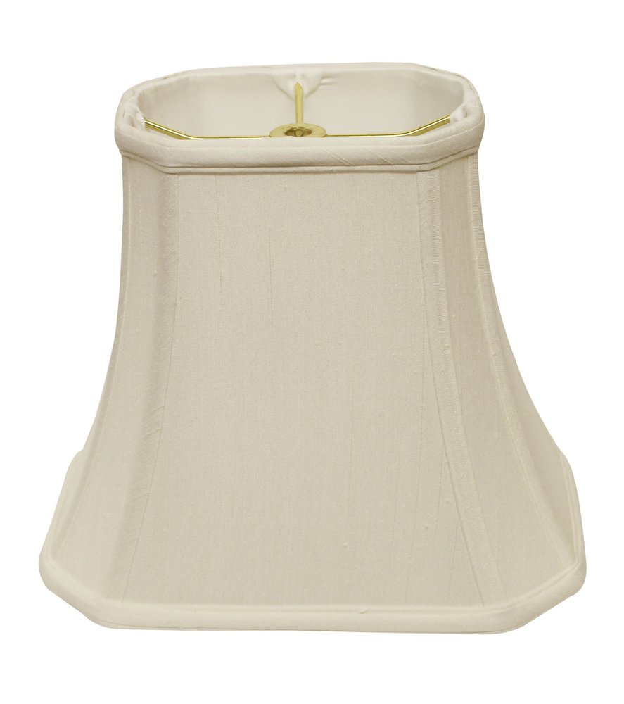 White Monay Shantung Silk Bell Lamp Shade