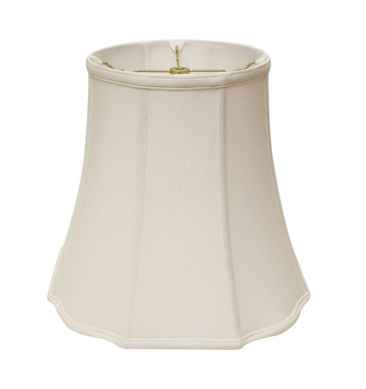 White Monay Shantung Silk Bell Lamp Shade