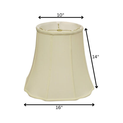 Ivory Monay Shantung Silk Bell Lamp Shade