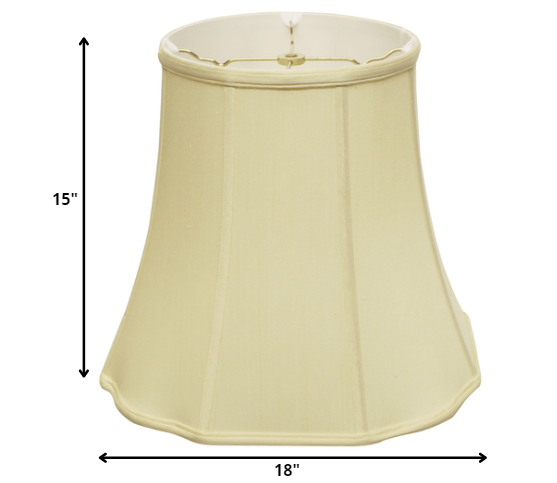 18" Antique White Premium Octagon Monay Shantung Lampshade