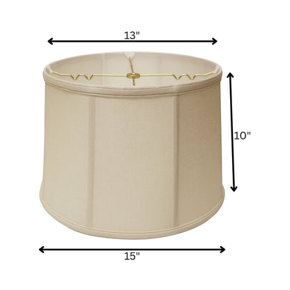 Vanilla Linen Drum Lamp Shade