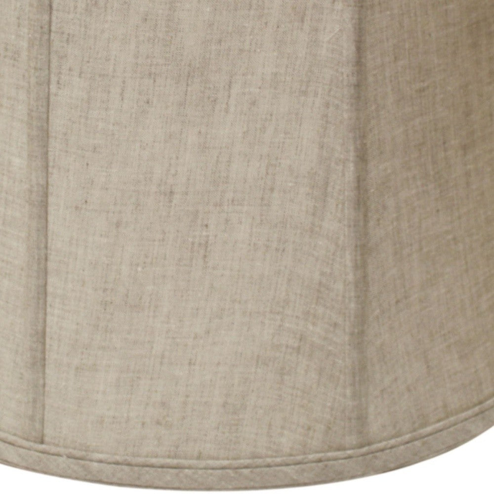 19" Cream Throwback Drum Linen Lampshade