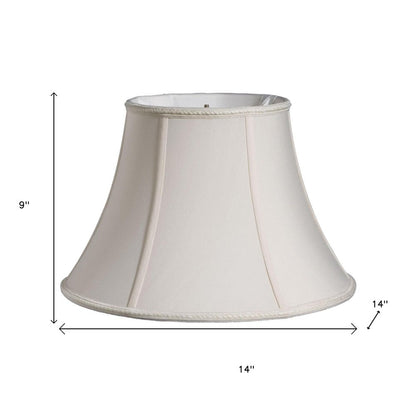 Cream Shantung Silk Bell Lamp Shade