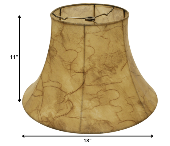 18" Antique Parchment Slanted Softback Lampshade