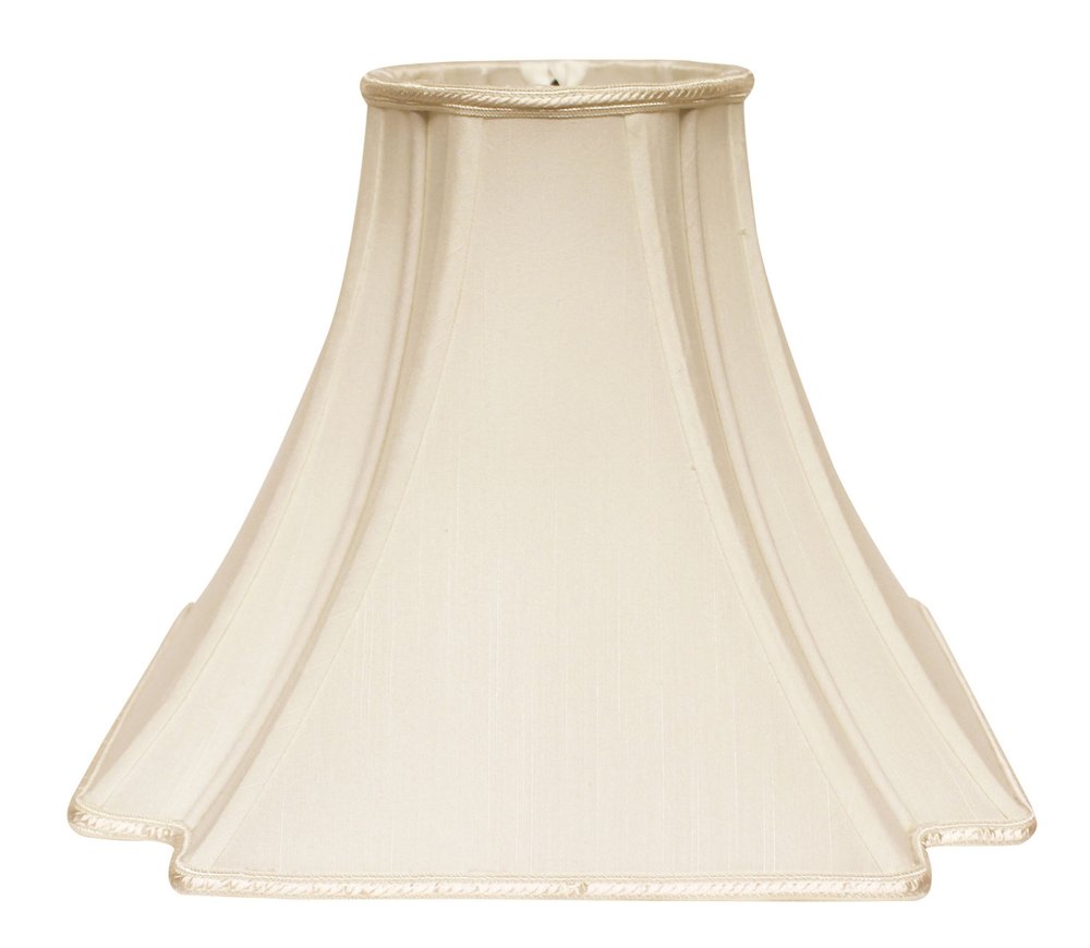 Ivory Shantung Silk Square Lamp Shade