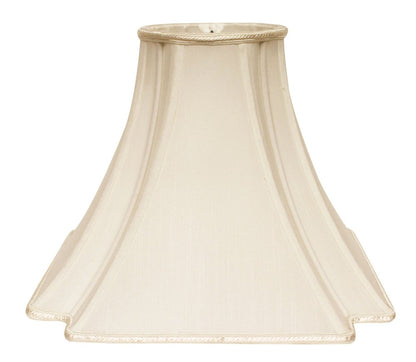 Ivory Shantung Silk Square Lamp Shade