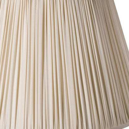 Cream Taffeta Pleated Empire Lamp Shade