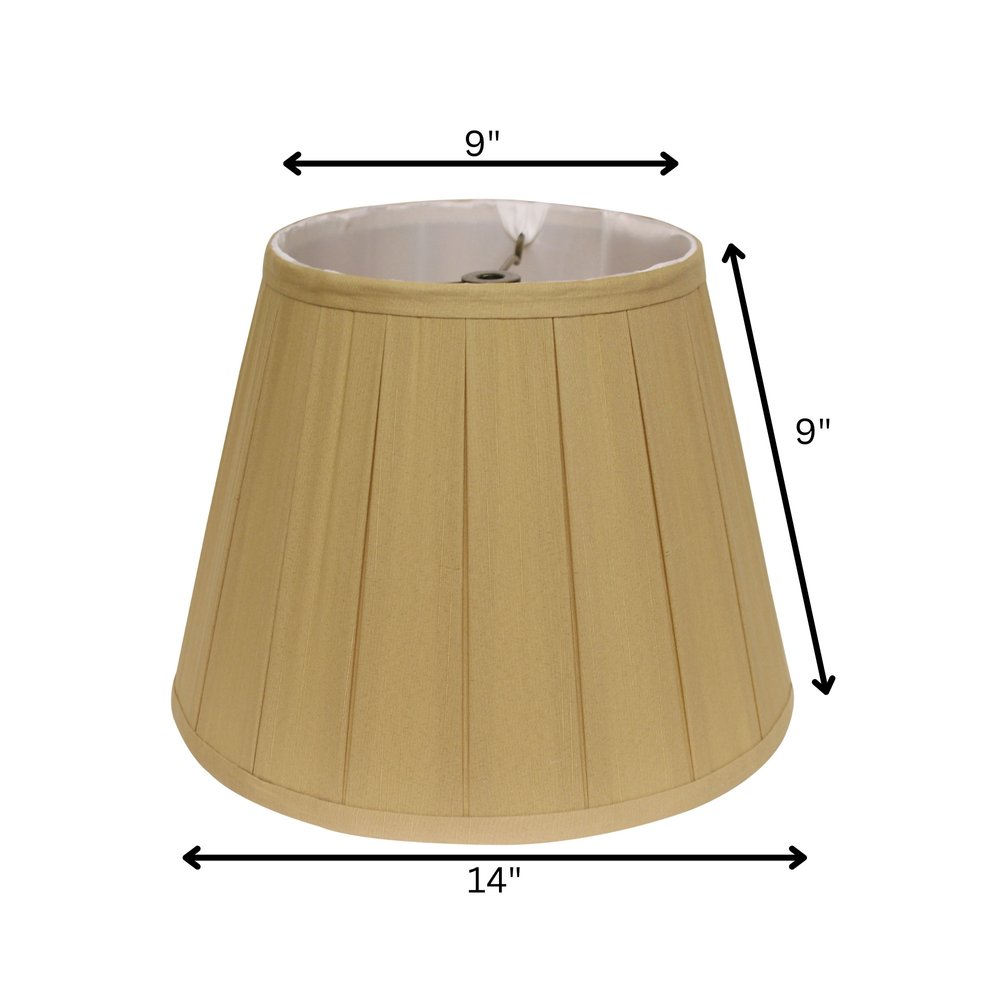 Camel Shantung Silk Empire Lamp Shade