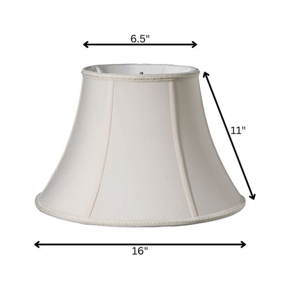 Cream Shantung Silk Bell Lamp Shade