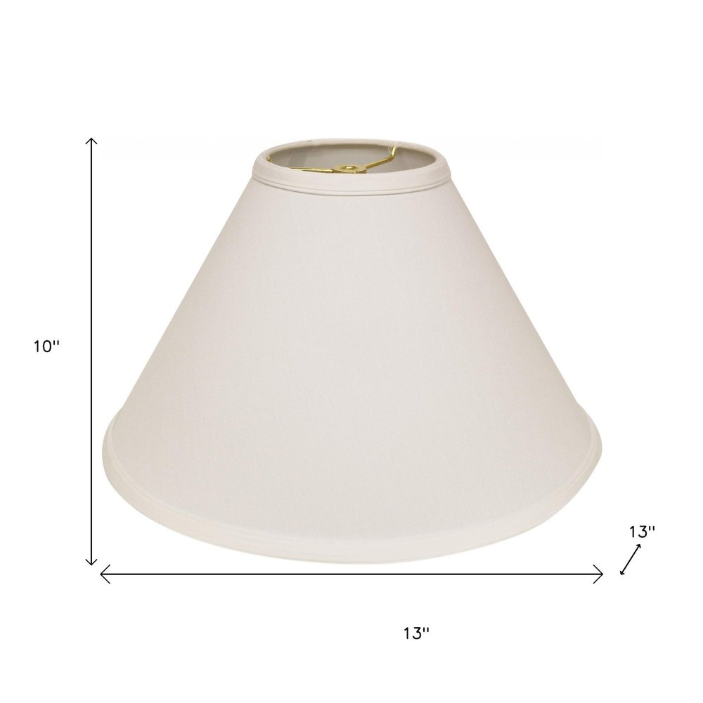 White No Slub Innsbruck Cone Lamp Shade