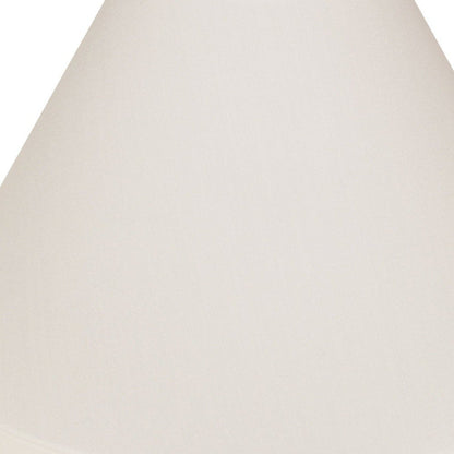 White No Slub Innsbruck Cone Lamp Shade