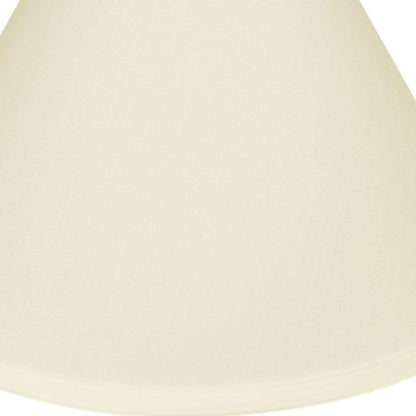 Ivory No Slub Innsbruck Cone Lamp Shade