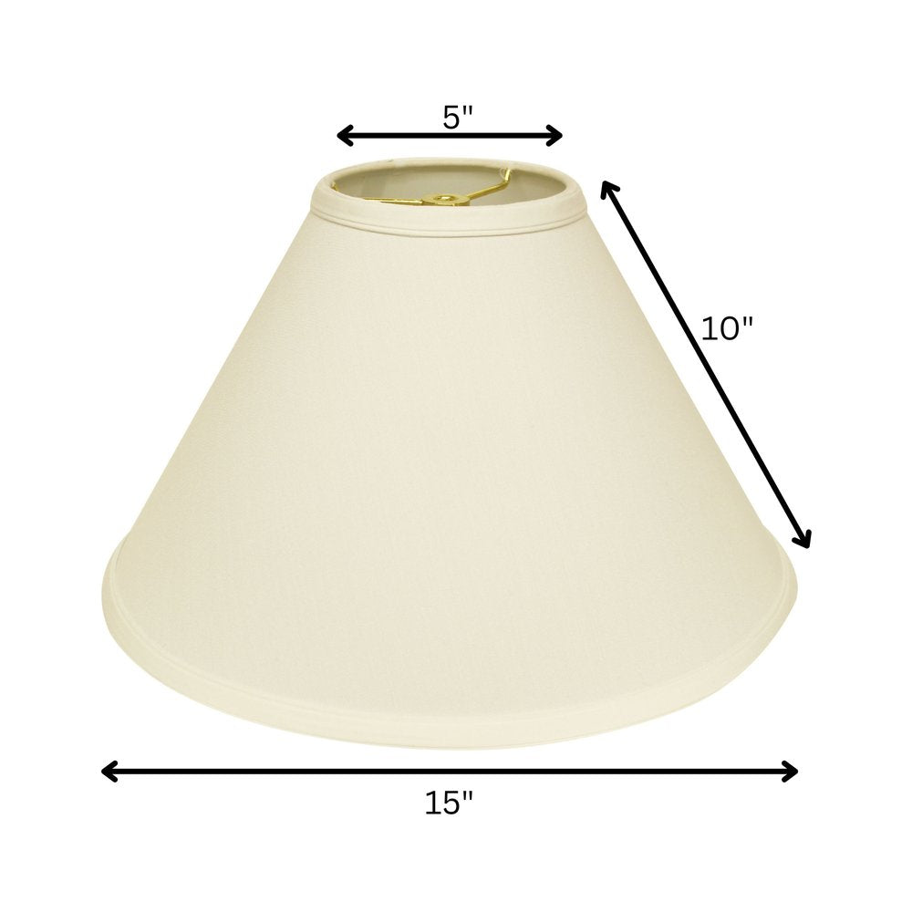 Ivory No Slub Innsbruck Cone Lamp Shade