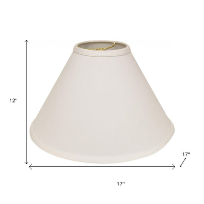 White No Slub Innsbruck Cone Lamp Shade