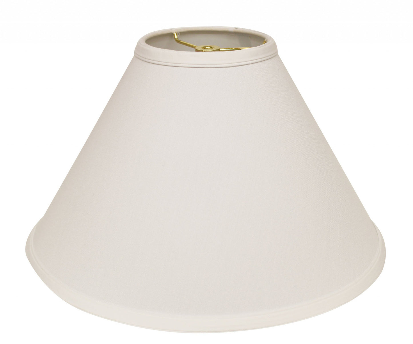 19" White Deep Cone Slanted No Slub Lampshade