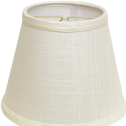 White Linen Empire Lamp Shade