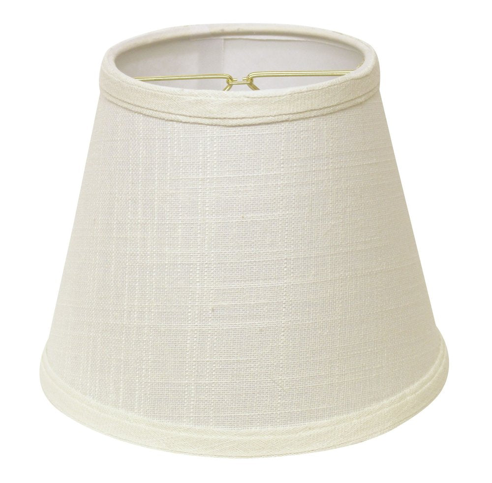 White Linen Empire Lamp Shade