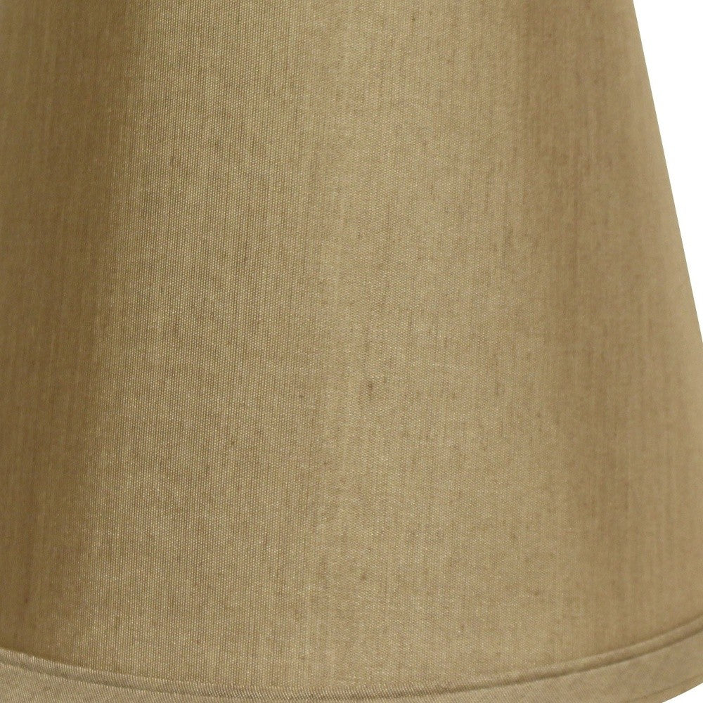 12" Pale Brown Empire Hardback Slanted No Slub Lampshade