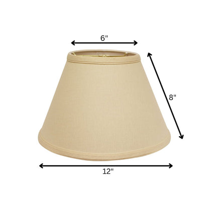 Beige Linen Empire Lamp Shade